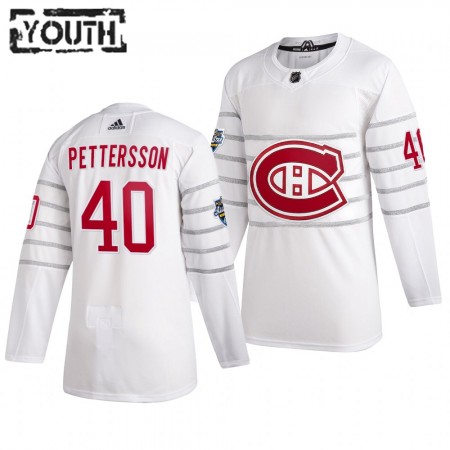 Camisola Vancouver Canucks Elias Pettersson 40 Cinza Adidas 2020 NHL All-Star Authentic - Criança